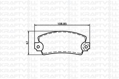 Комплект тормозных колодок, дисковый тормоз KRAFTVOLL GERMANY 07010003 для PEUGEOT 104