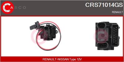 CASCO Weerstand, interieurventilator Genuine (CRS71014GS)