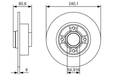 BOSCH 0 986 479 S37 Тормозной диск 