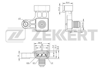 Расходомер воздуха ZEKKERT SE-2008 для CHEVROLET LANOS
