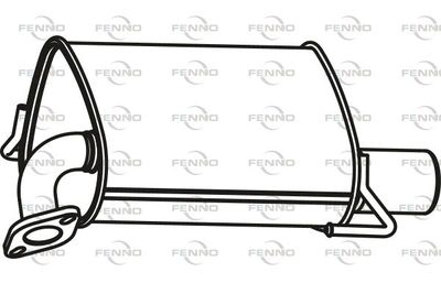 FENNO P9041 Глушитель выхлопных газов  для SUBARU LEGACY (Субару Легак)