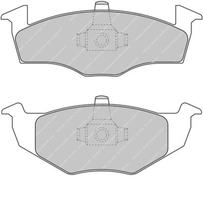 Sada brzdových destiček, kotoučová brzda FERODO RACING FCP1288H