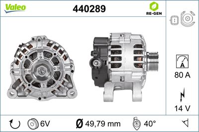 Генератор VALEO 440289 для PEUGEOT 301