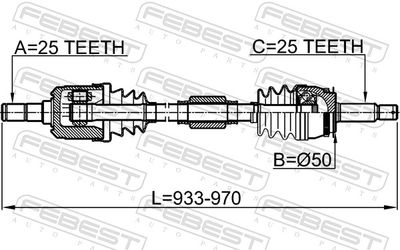 Drive Shaft 1214-CAMTRH