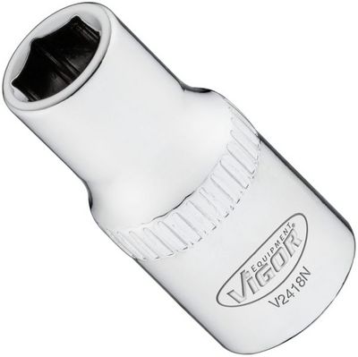 Vigor V2418N Nástrčná hlavice šestihranná 6mm 1/4"