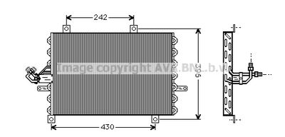 AVA QUALITY COOLING FT5192 Радиатор кондиционера  для ALFA ROMEO 145 (Альфа-ромео 145)