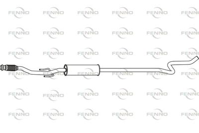 Tłumik środkowy FENNO P17054
