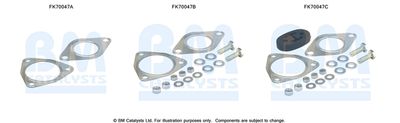 Zestaw montażowy, rura wydechowa BM CATALYSTS FK70047