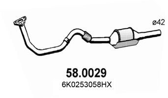 Катализатор ASSO 58.0029 для VW CADDY