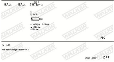 Изпускателна система WALKER CIK018772