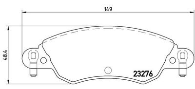 Комплект тормозных колодок, дисковый тормоз BREMBO P 61 070 для CITROËN C5