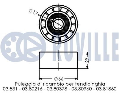 ROLA GHIDARE/CONDUCERE CUREA TRANSMISIE RUVILLE 540288 1