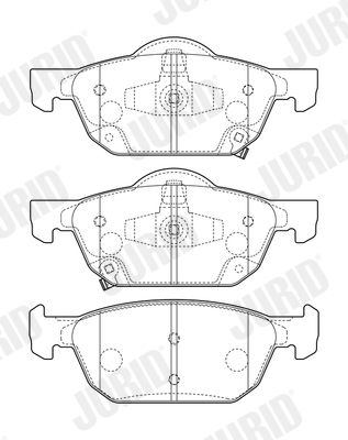 Brake Pad Set, disc brake 573670J