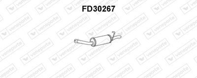 Глушитель выхлопных газов конечный VENEPORTE FD30267 для FORD SCORPIO