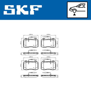 SET PLACUTE FRANA FRANA DISC SKF VKBP81039E 1