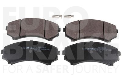 Комплект тормозных колодок, дисковый тормоз EUROBRAKE 5502223026 для MITSUBISHI PROUDIA/DIGNITY