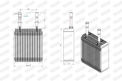 VERDAMPFER KLIMAANLAGE WALKER WEV00092 6