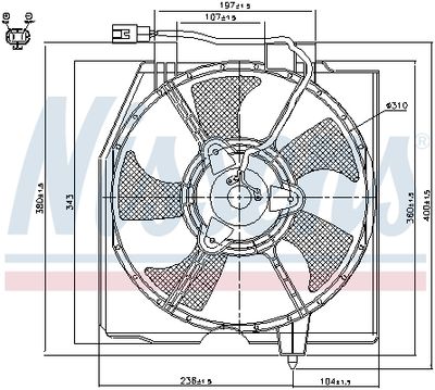 LüFTER MOTORKüHLUNG NISSENS 85224 5