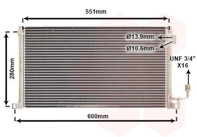 VAN WEZEL Condensor, airconditioning (09005172)