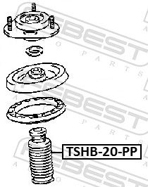 CHIT PROTECTIE PRAF AMORTIZOR FEBEST TSHB20PP 1