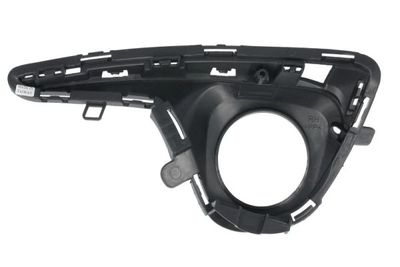 Voorbumper afdekking Voor Rechts (met mistlampgaten, zwart glanzend) past: TOYOTA YARIS XP130 04.17-01.20