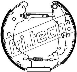 fri.tech. 16156 Ремкомплект барабанных колодок  для NISSAN KUBISTAR (Ниссан Kубистар)