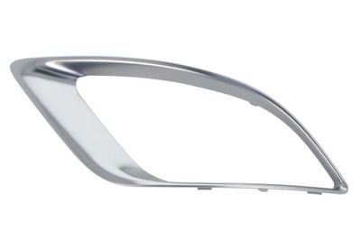 Voorgrille lijst Voor Links (plastic, donkergrijs) past: DODGE DURANGO III 01.14-12.17