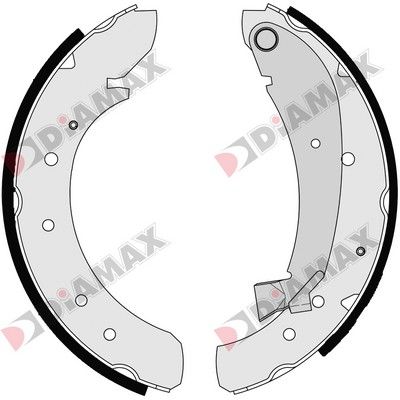 Комплект тормозных колодок DIAMAX N01045 для FIAT 124