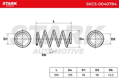 пружина за ходовата част STARK SKCS-0040784