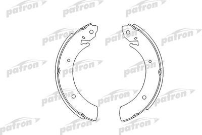 Комплект тормозных колодок PATRON PSP361 для RENAULT MASTER