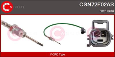 SENZOR TEMPERATURA GAZE EVACUARE CASCO CSN72F02AS