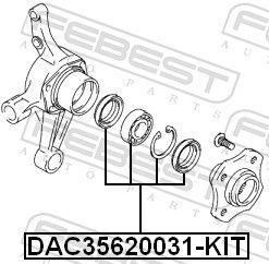 SET RULMENT ROATA FEBEST DAC35620031KIT 1