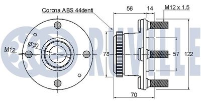 SET RULMENT ROATA RUVILLE 220550 1