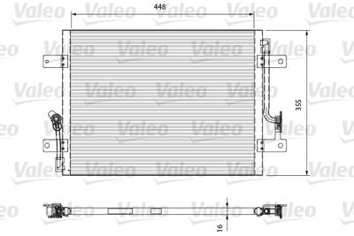 VALEO 818066 Радиатор кондиционера  для FIAT ALBEA (Фиат Албеа)