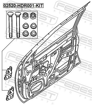 SET MONTAJ USA FEBEST 02520HDR001KIT 1