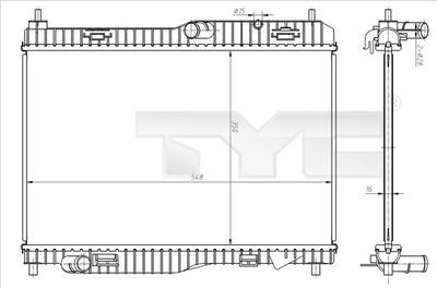 TYC 710-0058 Крышка радиатора  для FORD TRANSIT (Форд Трансит)