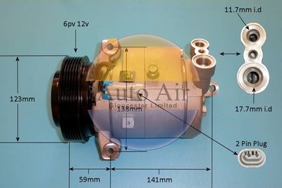 Compressor, air conditioning Auto Air Gloucester 14-0271P