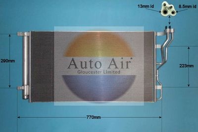 Condenser, air conditioning Auto Air Gloucester 16-9668
