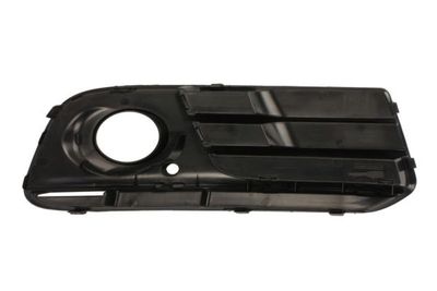 Voorbumper afdekking Voor Links (met mistlampgaten, plastic, zwart glanzend) past: AUDI Q5 8R 06.12-12.16