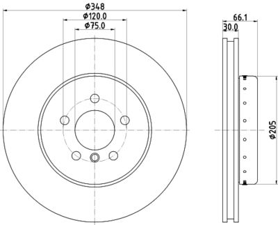 Brake Disc 8DD 355 120-651