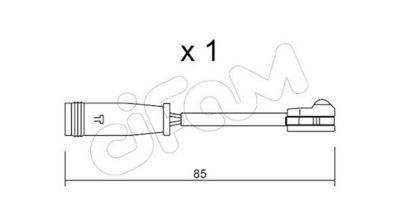 SENZOR DE AVERTIZARE UZURA PLACUTE DE FRANA
