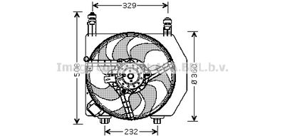 Вентилятор, охлаждение двигателя AVA QUALITY COOLING FD7525 для FORD PUMA