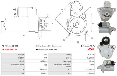 STARTER AS-PL S6457S 4