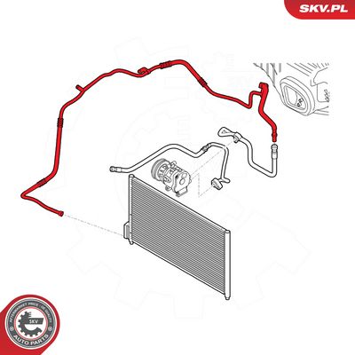 Vysokotlaké vedení, klimatizace ESEN SKV 43SKV545
