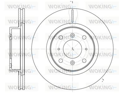 Тормозной диск WOKING D6484.10 для ACURA LEGEND