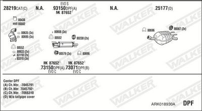 ABGASANLAGE WALKER ARK018930A