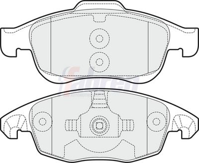 Fahren Brake Pad Set, disc brake FBP3092