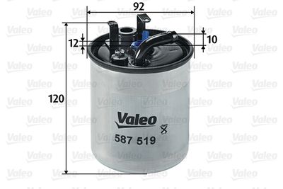 Топливный фильтр VALEO 587519 для MERCEDES-BENZ VANEO