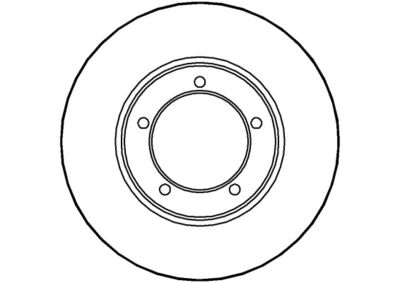 Тормозной диск NATIONAL NBD282 для DAIHATSU ROCKY