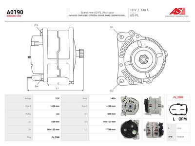Alternator AS-PL A0190